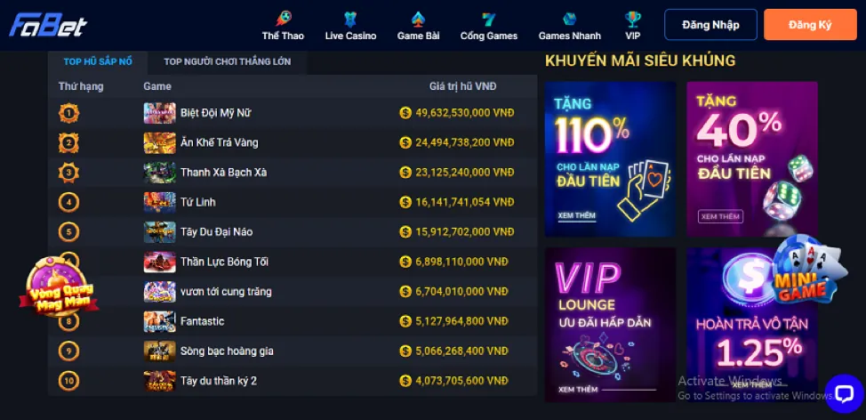 Chọn sảnh cá cược thể thao để chơi tại win2888